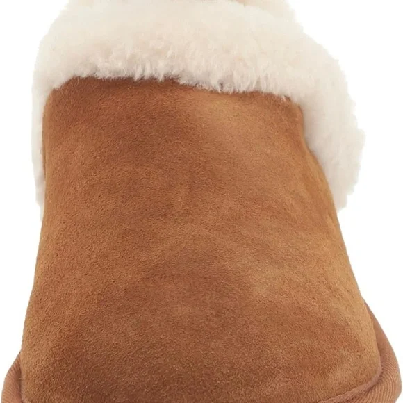 Koolaburra Tan Slippers with Plush Lining and Rubber Sole - Picture 5 of 9